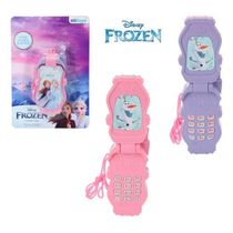 Celular De Brinquedo Flip Infantil Musical Das Frozen Color