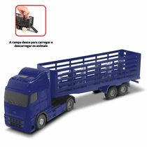 Caminhão Gigante Cowboy Truck Boiadeiro Com Cavalos 40 Cm