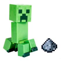 Boneco Minecraft Caves E Cliffs - Creeper Com Acessórios