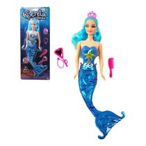 Boneca Sereia Encantada Com Luz E Muito Acessórios 38cm