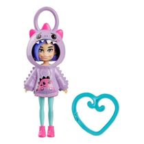 Boneca Polly Pocket Amigos Na Moda Dinossauro Lilas Fofinha