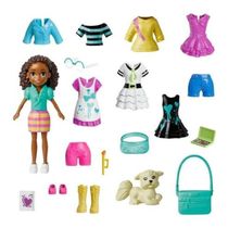 Boneca Polly Pocket Conjunto Shani Cachorro + 19 Acessórios