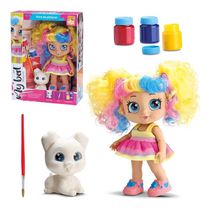 Boneca My Best Com Pet De Pinturae Tintas E Pincel De Luxo