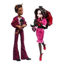 Boneca Monster High Draculaura E Clawd Wolf Love Edição Luxo