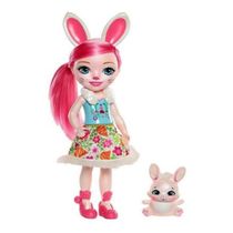 Boneca Enchantimals Bree Bunny E Twist De 30cm Cabelo Rosa