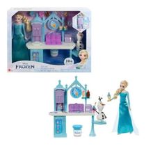 Boneca Disney Frozen Elsa E Olaf Carrinho De Sorvete E Doces