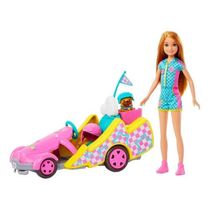 Boneca Barbie Stacie Ao Resgate Veículo Go Kart De Luxo