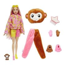 Boneca Barbie Cutie Reveal Animais Da Selva Pelúcia Macaco