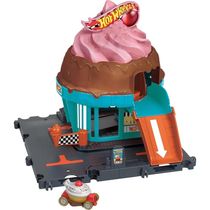 Sorveteria Na Cidade Pista Hot Wheels City - Mattel HTN77o