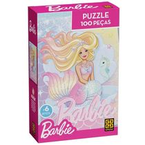 Quebra Cabeça 100 Pcs Barbie Brilhante - Grow 04587