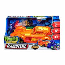 Laranja Carro Monster Moverz Luz E Som - Fun F0122-1