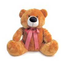 Pelúcia Infantil - 40 cm - Urso Fofuxo - M - Mel - W.U. Bichos de Pelúcia