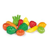 Kit Comidinha Infantil - Frutas e Verduras - 12 Peças - Coloridas - TaTeTi