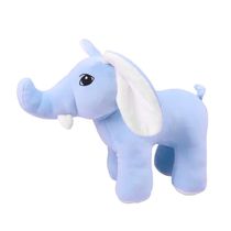 Pelúcia Infantil - Elefante Pipoca - Azul - W.U. Bichos de Pelúcia