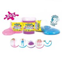 Kit Massinha - ART KIDS - Kimeleka Slime Mágica - Muda de Cor - 6 Potes - Acrilex