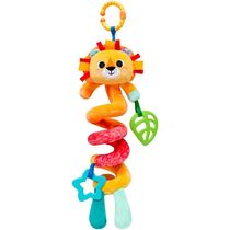 Pelúcia Infantil - 50 cm - Bubazoo - Mola de Atividades - Leão - Laranja - Buba