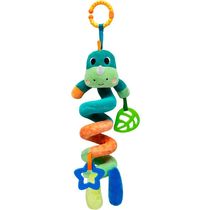 Pelúcia Infantil - 50 cm - Bubazoo - Mola de Atividades - Dino - Verde - Buba