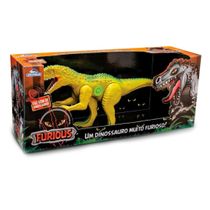 Figura Eletrônica - Dinossauro Furious com Som - Verde - Adijomar