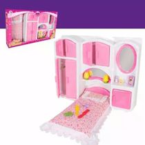 Coleção Princesas Quarto Com Cama E Acessórios Sonho Magico