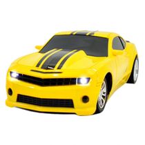 Carro Carrinho De Controle Remoto Camaro Amarelo 7 Funções