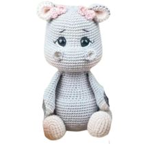 Boneca - Hipopótamo -  Amigu Amigurumi