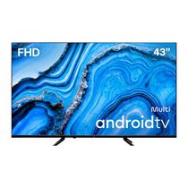 Smart TV 43” Multi DLED Android TV com Espelhamento de Tela 3 HDMI 2 USB Full HD - TL066MOUT [Reembalado] TL066MOUT