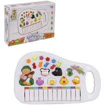 Teclado Piano Infantil Musical Som de Bichos Fazendinha