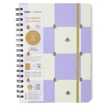 Caderno Colegial Melissa Casa Das Abelhas Lilas 80Fls Cicero