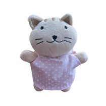 Mini Gata de Pijama - Bicho de Pano Tecido Antialérgico Zip Toys