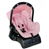 Conjunto Bebê Conforto Galzerano Grid Rosa com Base p/ Carro