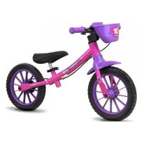 Bicicleta Infantil Equilíbrio Balance Nathor 12" Pink 3