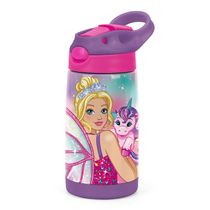 Garrafa Térmica Inox 500ml BARBIE Princesa Unicórnio Luxcel