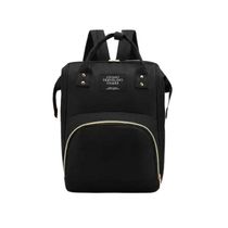 MOCHILA MATERNIDADE MOMMY BAG PRETA COM BOLSO TÉRMICO UATT