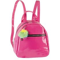 Bolsa Mini Mochila De Costas Pagani Vinil LD1948 Pink