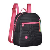 Bolsa Mochila de Costas em Nylon Oficial Luluca LU2864 Preto