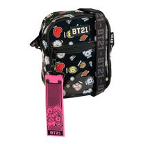 Bolsa Transversal BT21 Preta Holográfica Semax BT2370