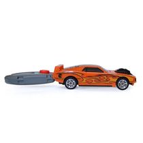 Carro Hot Wheels - Com Chave Lançador Laranja - Fun