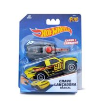 Hot Wheels Chave Lançadora Radical Amarela - Fun Toys