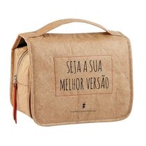 NECESSAIRE WELLNESS HAY UP MARROM/LARANJA