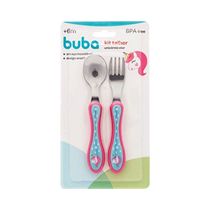 KIT DE TALHERES INFANTIL UNICORNIO - BUBA