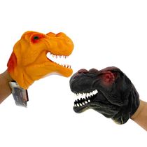 KIT DE LUVAS FANTOCHE DINOSSAURO LARANJA E CINZA - ZOOP TOYS