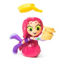 Teen Titans Go! - Boneco Starfire 6cm com Peças Robô de Hamburguer - Sunny