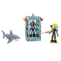 Conjunto De Figuras E Acessórios - Devseries - Shark Bites 2 - Gaiola De Tubarão - Sunny