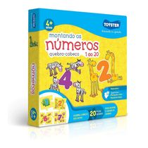 Montando os Números: 1 ao 20 - Quebra-cabeça Infantil Toyster