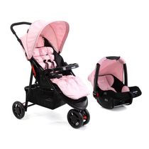 Travel System Delta TS Duo Pro Rosa Mescla - Voyage