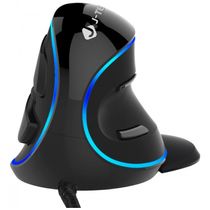 Mouse Ergonômico Vertical Óptico com Fio Reduz a Tensão do Pulso com Sensibilidade Ajustável, 800, 1600 DPI, J TECH DIG...