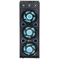 Caixa de Som Bluetooth Portatil com Luzes LED, QFX SBX 412300BT BLU, Azul