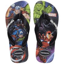 Chinelo Infantil Havaianas Top Marvel Preto