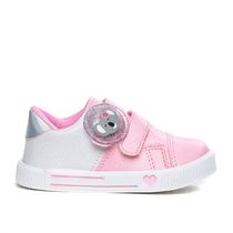 Tênis Infantil Linda Ju Coala Velcro Branco