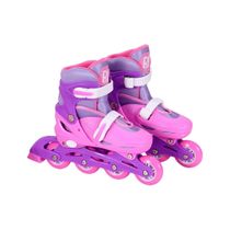 Patins Inline Ajustável Rosa com Acessórios 38-41 | Dm Toys